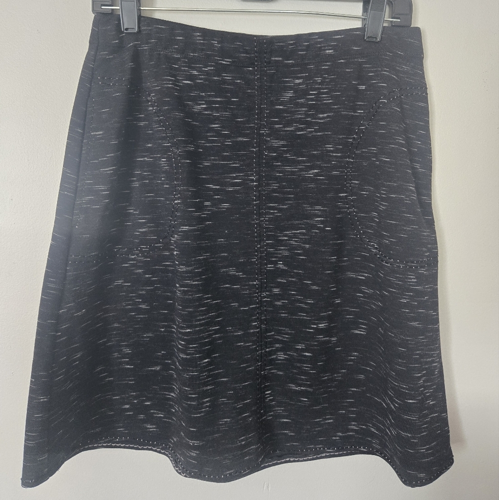 Max Studio Black and Gray Pencil Skirt